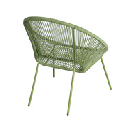 Mobilier d'extérieur moderne d'usine rotin PE imperméable Patio jardin osier balcon lounge fauteuil hôtel Acapulco ensemble de chaises