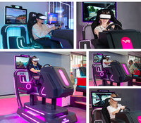 Machine de jeu d'arcade multijoueur en ligne Super Speed Car Race Simulator 9D VR Car Racing