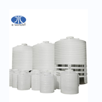 Réservoirs de stockage d'eau liquide en plastique de type vertical à fond plat rond de 500 litres pour le traitement de l'eau