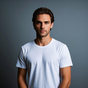 Chất Lượng Cao 100% Cotton Người Đàn Ông Của T-Shirt Tùy Chỉnh In Độc Đáo Dệt Vải Nặng Đồng Bằng Thiết Kế Giản Dị - Product Image 2