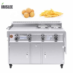 Komersial Gas jenis Griddle Deep Fryer Kanto mesin memasak - Product Image 1