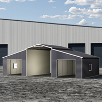 SG4222 Bâtiment moderne en acier, type hangar, populaire pour l'élevage de volailles, l'élevage d'animaux, les fermes avicoles, les entrepôts et les poulaillers