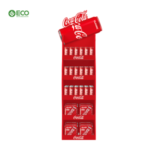 Carton hiển thị đứng giấy hiển thị giá năng lượng uống lon nước sàn rượu vang sóng Pop hiển thị các tông đứng - Product Image 2