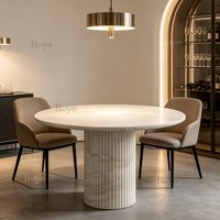 Table ovale en quartzite Taj Mahal avec surface en cuir, design moderne personnalisé, table à manger Taj Mahal