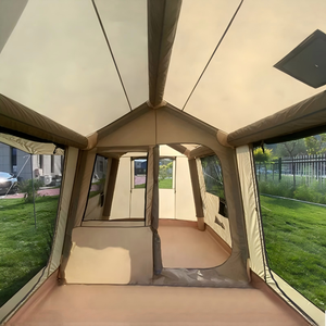 Carpa Inflable de PVC de Una Sola Capa con Dos Habitaciones, Carpa de <span class=keywords><strong>Camping</strong></span> Reforzada para Acampar en la Naturaleza - Product Image 4