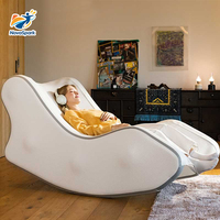 Chaise longue gonflable portable Novaspark, lit de plage double, canapé de luxe pour l'extérieur, pour piscine