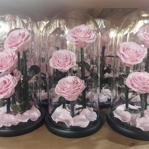 Roses éternelles sous dôme de verre, 7/lot, fausses fleurs, pour un cadeau, vente en gros, <span class=keywords><strong>2021</strong></span> - Product Image 4