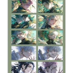 Senyu Culture Jujutsu Kaisen Série Forest Whisper Cartes à Jouer en Papier <span class=keywords><strong>Color</strong></span>é Acrylique Gojo Satoru <span class=keywords><strong>Doujin</strong></span> Cadeau pour Enfant - Product Image 2