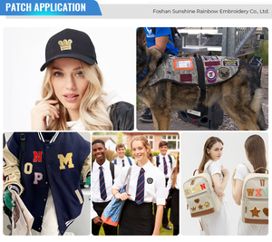 Vente en gros d'usine, broderie en forme d'étoile, étoiles à cinq branches, patchs à coller, patchs en chenille pour vêtements, chapeaux et sacs DIY - Product Image 5