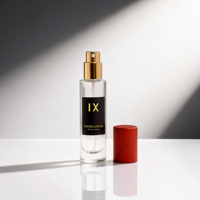 Atomizador de Perfume de Vidrio de Lujo de 10 ml, Portátil y Recargable, con Bomba de Aluminio y Cuello Roscado