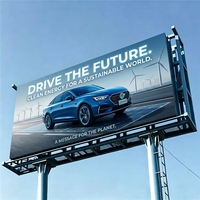 Pantalla LED Digital para Publicidad Exterior Comercial, Impermeable, de 500x1000 mm, P2.6-P3.91 mm, Instalación Fija, Gráficos OEM CMS