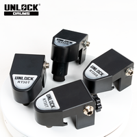 Kit de déclencheur de batterie externe 5 pièces - Transformez vos percussions acoustiques en liberté de batterie électronique, hybride et à réduction de bruit