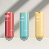 Bouteille Pompe Airless Double Paroi Torsadée 1 OZ de Haute Qualité, Emballage Cosmétique Rechargeable Sans Air en Plastique Fantaisie