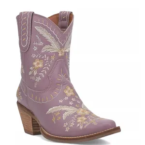 Stivali da lavoro Western bianchi di alta qualità stivali da <span class=keywords><strong>donna</strong></span> firmati Cowgirl High Bootie - Product Image 1