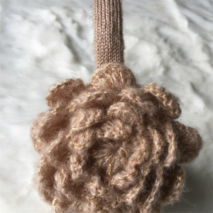 Bandeau fleuri fait main OEM, cache-oreilles en crochet pour l'hiver, cache-oreilles en crochet pour filles - Product Image 6