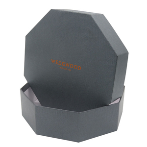 Caja de regalo de papel con textura de forma hexagonal de lujo personalizada de fábrica de Dongguan embalaje de presentación - Product Image 1