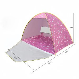 Carpa de Playa para Niños Tupi Auto Pop, Diseño de Astronauta de Dibujos Animados, Protección UV, Refugio Solar Impermeable, Portátil, para Jugar al Aire Libre, Picnic, Camping - Product Image 1