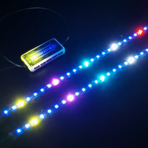ไฟแถบ ARGB แบบนุ่มนวล 40 ซม. 5V 3 พิน แม่เหล็ก Sk6812 FPC ควบคุมผ่านแอพ สำหรับเคสคอมพิวเตอร์ ไฟ RGB - Product Image 2