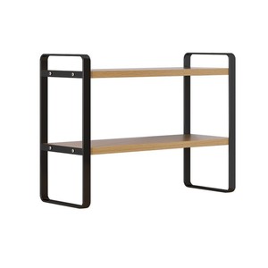<b>Desktop</b> Organizer <b>Shelf</b> 2 Tier Wood Metal Office Storage Rack For Desk Workspace Organization - Product Image 5
