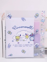 Nueva carpeta de documentos de tamaño A4 de una sola página en forma de L, bolsa de almacenamiento de archivos de Material PP de Color transparente de plástico
