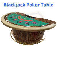 Tables de casino de Blackjack à écran tactile personnalisées de haute qualité, tables de poker rondes de luxe modernes et professionnelles pour jeux de hasard