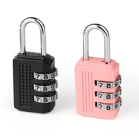Cadenas à combinaison étanche IP65 en alliage de zinc pour sacs d'école, valises et voyages, petit cadenas à 3 chiffres pour armoires XL-820