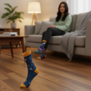 Calcetines a media pantorrilla de moda, tallas 37-45, colores surtidos para hombres y mujeres - Product Image 3