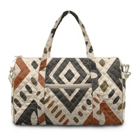 Sac de voyage matelassé personnalisé avec imprimé Kapa hawaïen, motif floral Art Déco tropical, pour le shopping, les voyages et le transport quotidien