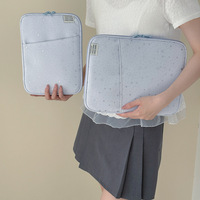 Housse pour ordinateur portable avec imprimé étoiles argentées, antichoc, rembourrée, sac intérieur de protection pour ordinateur portable, poche avant, étui pour tablette pour Macbook Pad