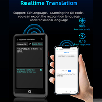 Stylo de traduction simultanée OEM, prise en charge de 139 langues, écran tactile IPS, 4,0 pouces, 7 jours en veille, couleur Wi-Fi, V-OS 8.1, 30 m