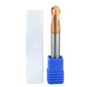 Dao phay đầu bi cacbua vonfram R0.5 |   R10 |   2 sáo |   Dao phay bi chính xác cao 4 cạnh dùng cho phay <span class=keywords><strong>CNC</strong></span> khuôn mẫu 3D - Product Image 2