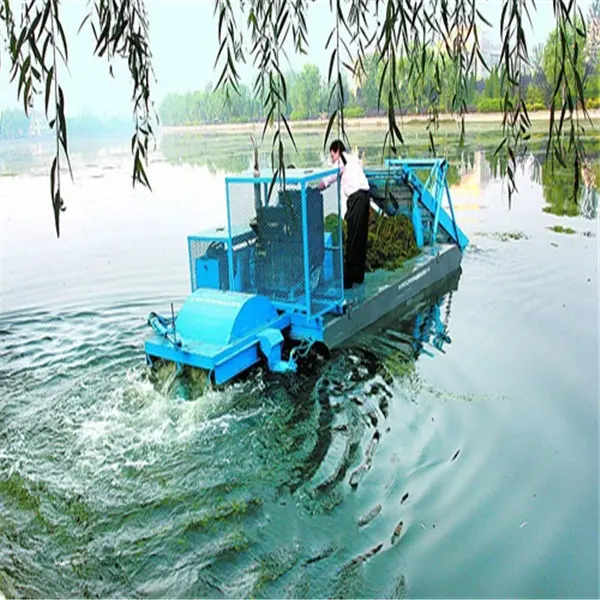 Cosechadora de algas marinas, barco de limpieza de basura para la venta