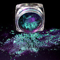 12 Warna Resin Epoksi Super Chameleon Pigment Bubuk Krom Pengubah Warna untuk Riasan dan Tinta Lukis