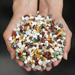 Terrazzo Colorato, Pietra Lavata, Ciottoli per Pavimentazione, Materiali Aggregati, Pietra di Riso, per Paesaggistica, Bagno, Scuola, Esterni - Product Image 5