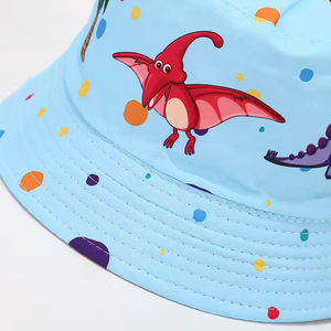 Cappello Estivo per Bambini a Doppia Faccia con Stampe di Dinosauri e Unicorni, Stile Personaggio per Ragazze - Product Image 5