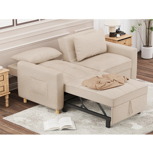 Sofá <span class=keywords><strong>cama</strong></span> plegable de dos asientos de estilo simple europeo, sofá <span class=keywords><strong>cama</strong></span> <span class=keywords><strong>barato</strong></span> de tamaño pequeño gris oscuro con funda para sala de estar para relajarse - Product Image 6