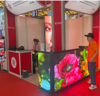 Table de DJ pliable 3mx1m avec écran LED extérieur P3.91, écran LED étanche, idéal pour la publicité de mariage