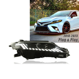 <span class=keywords><strong>HRS</strong></span> 2018-2022 pour <span class=keywords><strong>Toyota</strong></span> pour Camry systèmes d'éclairage automatique phares LED feu arrière XSE XLE lampe frontale 6500k température de couleur nouveau - Product Image 1