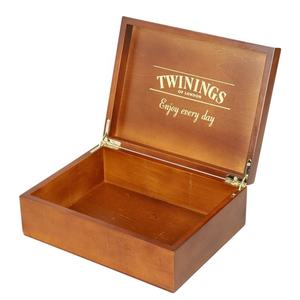 Organizador Sólido DS, Personalizado, Hecho a Mano, con Grabado Láser de Logotipo, 6 Compartimentos, Caja de Té Rectangular de Madera de Pino Biodegradable - Product Image 2