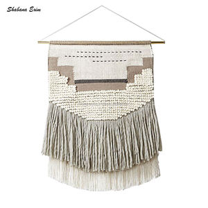 Tapiz colgante de pared hecho a mano tejido de algodón de estilo bohemio para decoración del hogar sala de estar dormitorio cocina niños para Navidad - Product Image 1