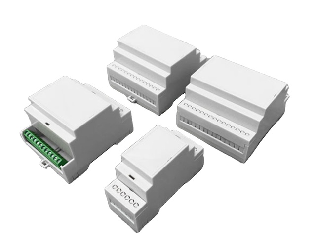 Din-Rail Box PC Enclosure Electrical PCB Mount Bracket Plastic Enclosure Plc Connector Terminal Block Din Rail Enclosure