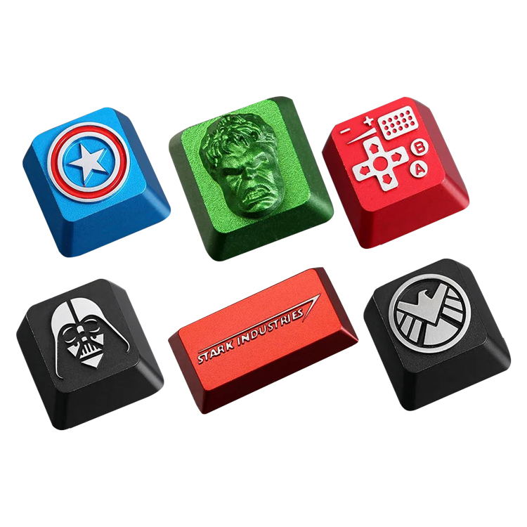 Изготовленные на заказ механические металлические алюминиевые клавиатуры с колпачками