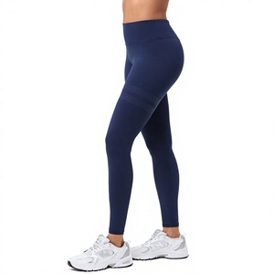 Pantalon de yoga de maternité personnalisé OEM, en nylon et élasthanne, taille haute, jambe droite, extensible dans les quatre sens, respirant, pour l'entraînement et la gym - Product Image 3