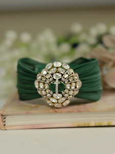 Pulsera de malla color verde salvia, elegante, moderna, de lujo, hecha a mano, de diseño, con patrón de malla, joyería de moda. - Product Image 4