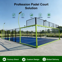 Canchas de Tenis de Acero y Vidrio Templado, Removibles, Duraderas e Impermeables, de Fácil Instalación, Diseño Nuevo, Fabricación OEM/ODM