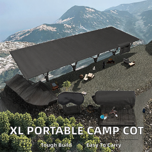 Cama de Campaña Plegable Extra Grande con Marco de Metal, Cama Individual Portátil para Senderismo, Viajes, Uso en Hospitales al Aire Libre, Fb03 - Product Image 2