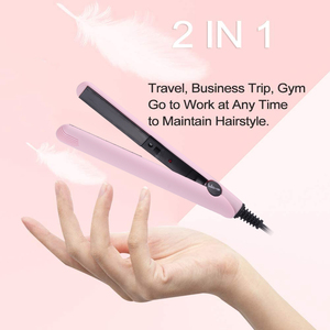 LIDOW Low Price 15W 2 in 1 Aluminum Plates Portable Traveling Flat Iron <strong>Mini</strong> <strong>Mini</strong> Fast <strong>Hair</strong> <strong>Straightener</strong> - Product Image 4
