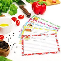 Cartes de recettes de cuisine Double face 4x6, vente en gros d'usine