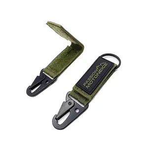 Yyx Nylon Riem Riem Met Tactische Klem Molle Haak En Lus Karabijnhaak Sleutelhanger Edc Sleutelhanger Sleutelhanger