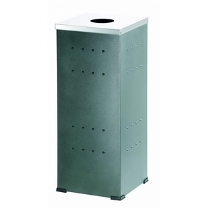 Cestino Quadrato Oxidon 2210 Bidone per Rifiuti in Metallo per Uso Esterno - Product Image 2